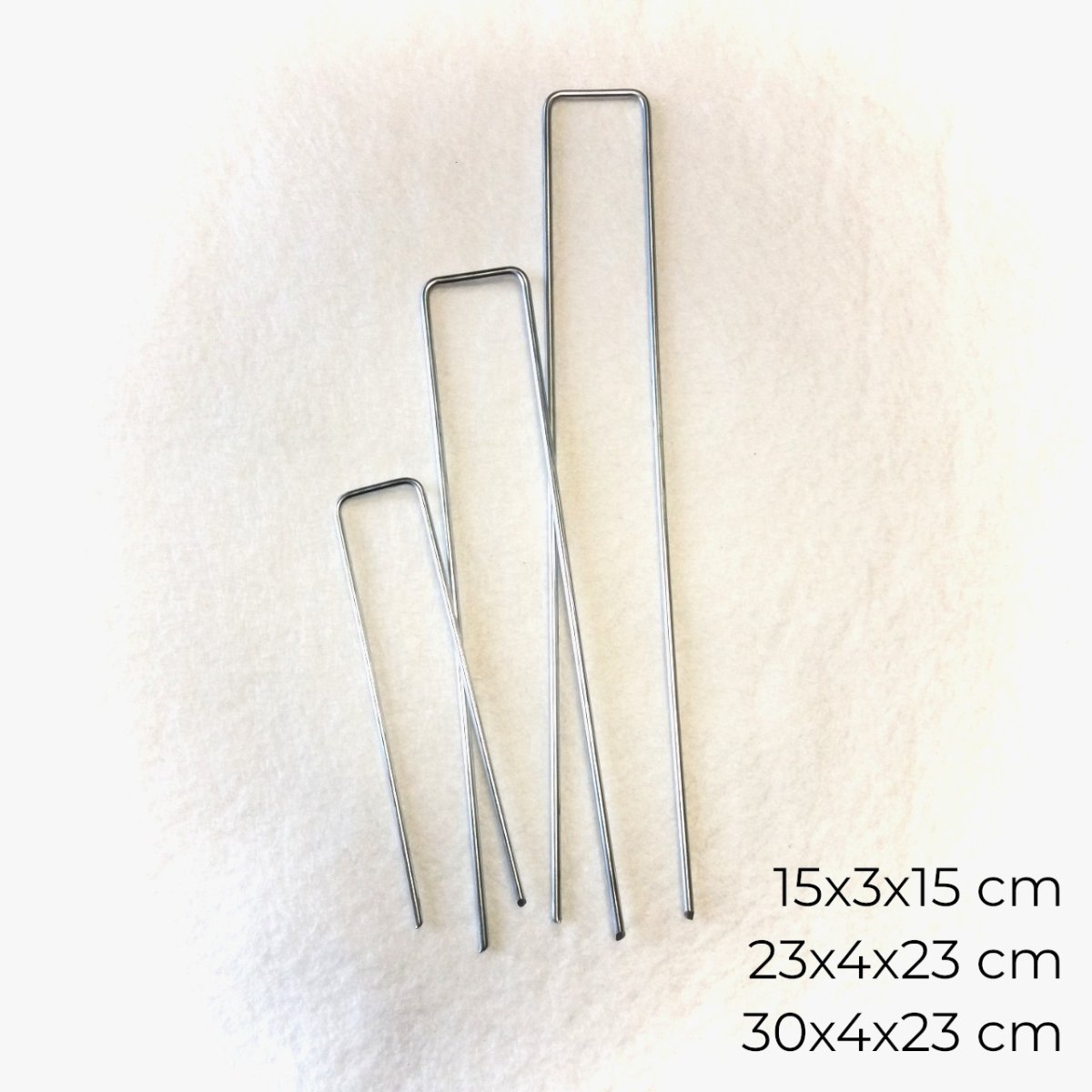 30 x 4 x 30 cm – Per 25 stuks – Grondpennen – Dubbel - Afbeelding 4