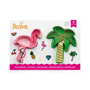 Decora Cookie Cutter Flamingo & Palm Set/2