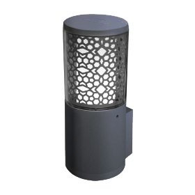 Carlo Deco Wall – Wandlamp – Mat Zwart – Helder Glas – Fumagalli