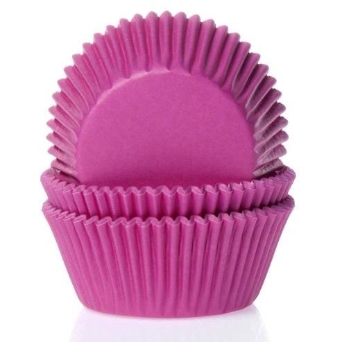 House of Marie Baking cups Fuchsia roze – pk/50 - Afbeelding 2