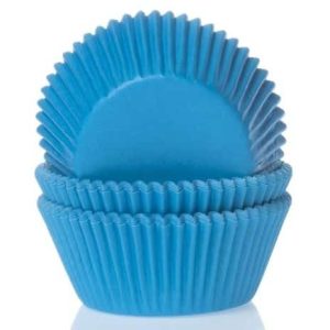 House of Marie Baking cups Cyaan blauw – pk/48