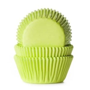 House of Marie Baking cups Lime Groen – pk/48