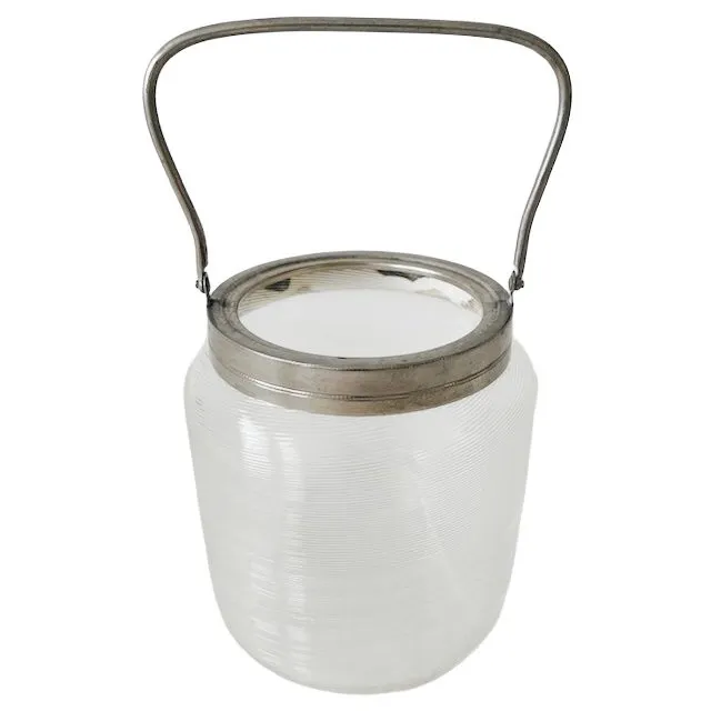 Vintage ijsemmer Fries draadglas chroom 1960’s - Afbeelding 4