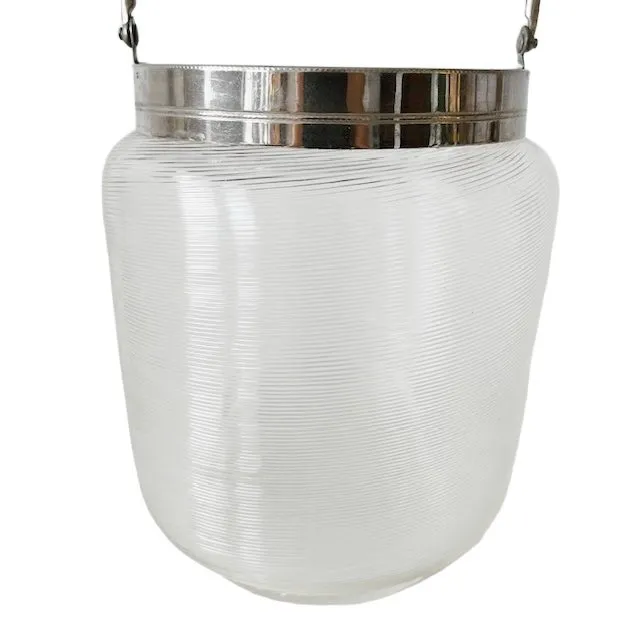 Vintage ijsemmer Fries draadglas chroom 1960’s - Afbeelding 5