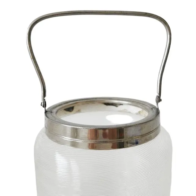 Vintage ijsemmer Fries draadglas chroom 1960’s - Afbeelding 6