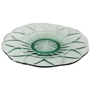 Art Deco schaal mintgroen glas 1930’s