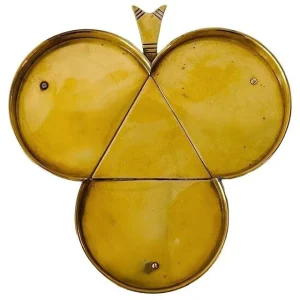 Messing dienblad druif vorm