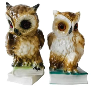 Vintage set uilenlampjes geurlampen uil 1950’s