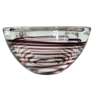 KOSTA BODA Votive waxinelichthouder paarse swirl