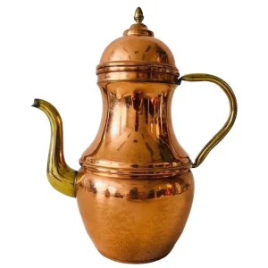 Vintage theepot koper en messing