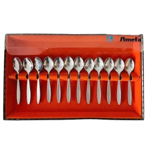 Amefa theelepels vintage set RVS