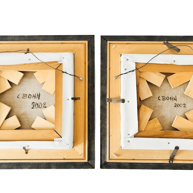 Vintage set olieverfschilderijen vogels K.H. Bohn 2004 - Afbeelding 7