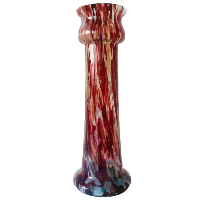 Antieke Legras gevlekt glazen vaas gemarmerd glas Art Deco 1920’s