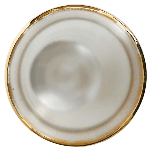 Art Deco sieradendoosje goud transparant glas poederdoos 1950’s - Afbeelding 4