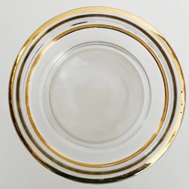 Art Deco sieradendoosje goud transparant glas poederdoos 1950’s - Afbeelding 6