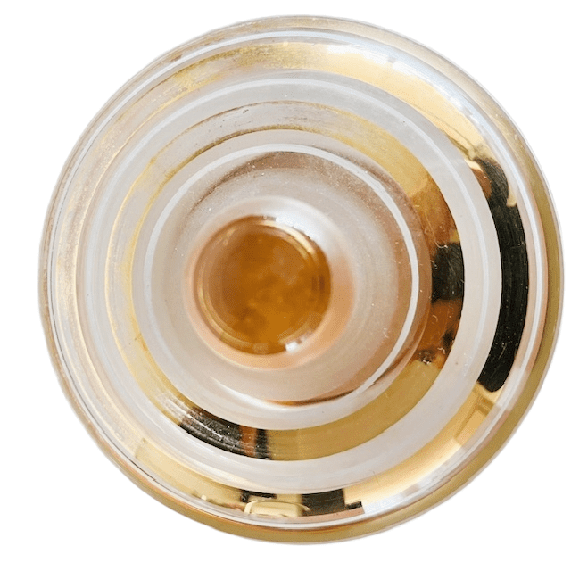 Art Deco bonbonnière roze goud glas sieradendoosje 1950’s - Afbeelding 5