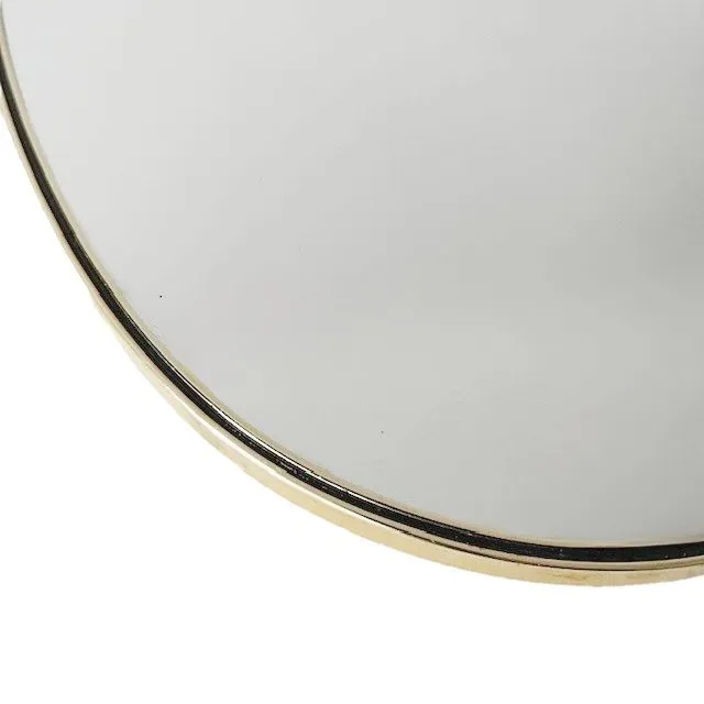 Mid-century asymmetrische spiegel messing 1950’s - Afbeelding 7