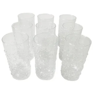 Set vintage hobnail glazen Texaco 1960’s