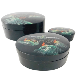 Set vintage Chinese lakdoosjes