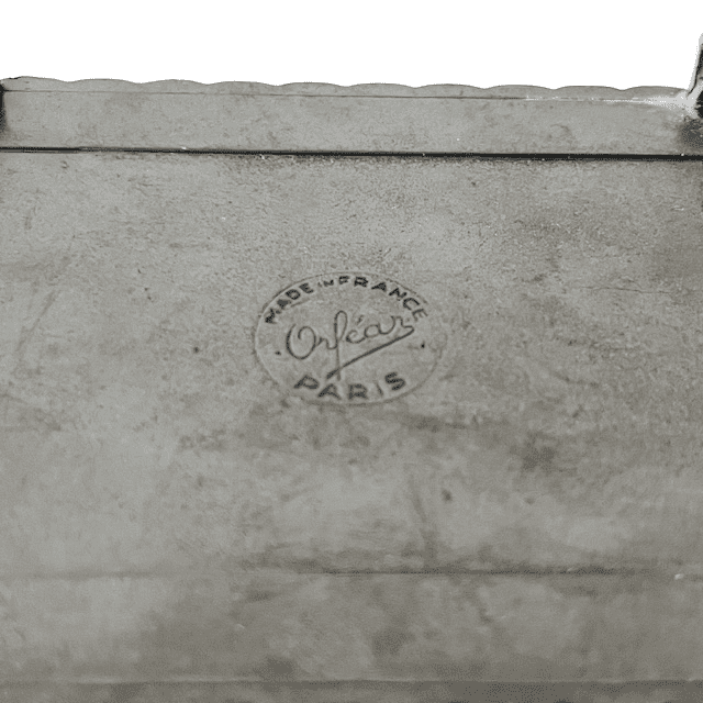 Antiek Art deco Orféar Paris sieradendoosje Notre Dame koper 1920’s - Afbeelding 5