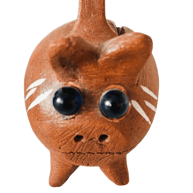 Set vintage Mexicaanse spaarvarkens aardewerk handgemaakt bohemien 1970’s - Afbeelding 7