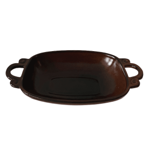 Vintage Germany keramiek bruin ovenschaal art deco stijl 1960’s