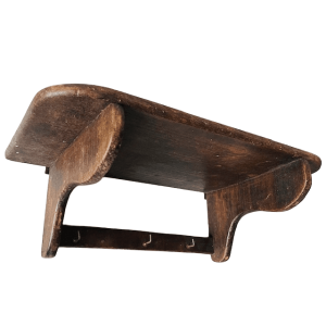 Antieke Franse landelijke kapstok sober shabby chic massief hout 1920’s