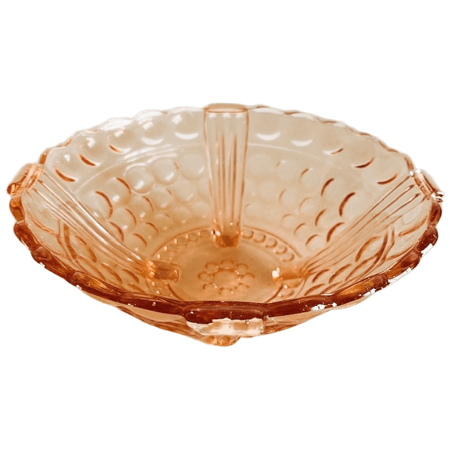 Art deco fruitschaal rosaline roze glas 1930’s - Afbeelding 6