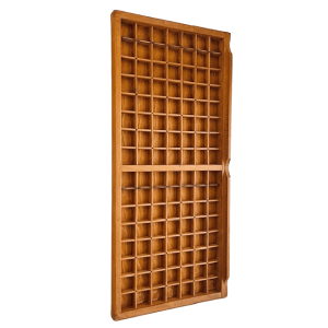 Vintage brocante letterbak xl massief hout 1940’s