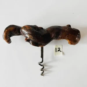 Antieke Franse Laurent Siret kurkentrekker 12 wortelhout wijnstok 1920’s