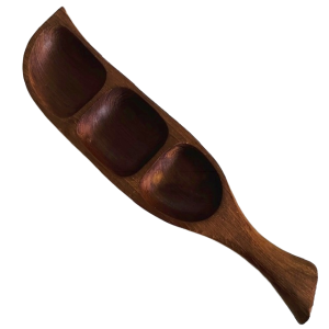 Vintage Thaise teak houten hapjesschaal 1980’s