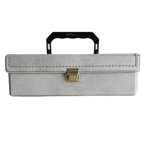 Retro vintage cassettekoffer grijs Boa international 1970’s