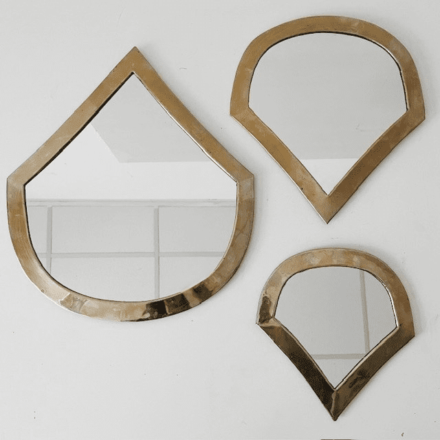 Set Marokkaanse messing waterdruppelspiegels regendruppel - Afbeelding 2