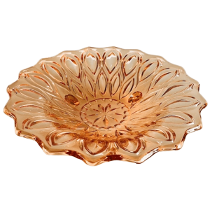 Art deco fruitschaal rosaline roze glas 1930’s