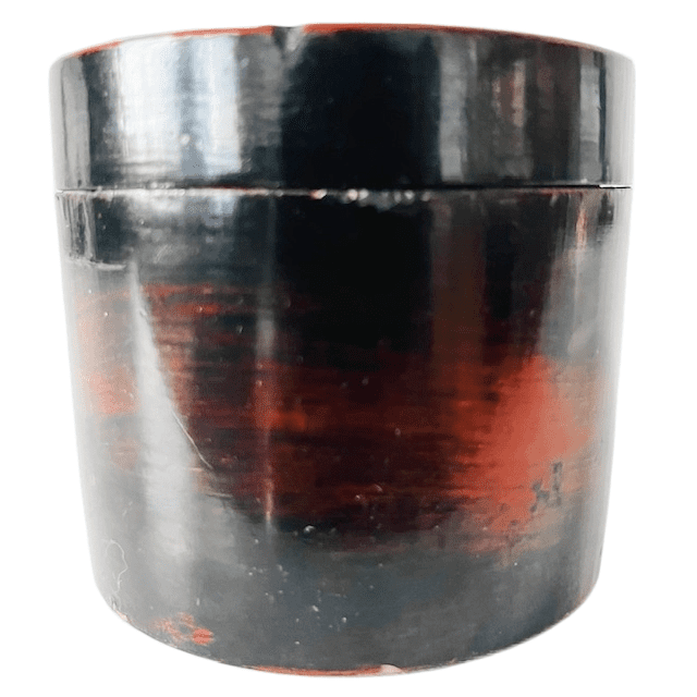 Japans antiek lakdoosje met 12 onderzetters gegraveerd 1920’s - Afbeelding 5