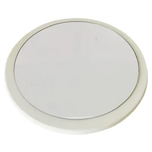 Mid-century space age Italiaanse piegel wit hout 1970’s