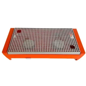 Vintage rechaud Brabantia warmhoudplaat oranje 1970’s