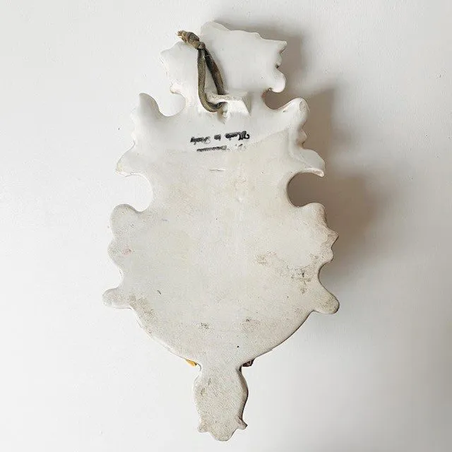 Wand wijwater bakje porselein Capodimonte bloemen 1960’s - Afbeelding 8