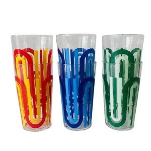 Retro limonadeglazen 1970’s grafisch