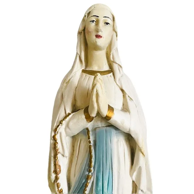 Vintage mariabeeld xl religieus Maria beeld - Afbeelding 8