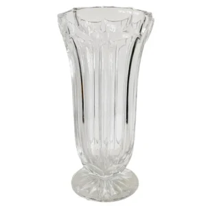 Vintage kristallen vaas art deco motief 1950’s