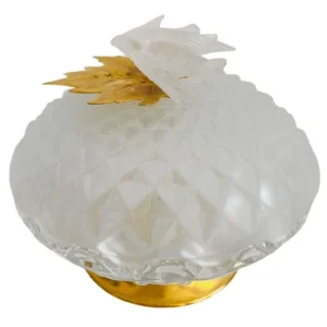 Vintage Rococo Kristal Messing bonbonnière vogels
