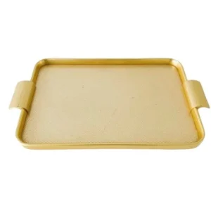 Hollywood Regency goudkleurig dienblad Woodmet stijl 1960’s