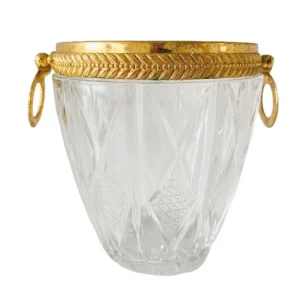 Mid-century Franse IJsemmer kristal verguld 1950’s