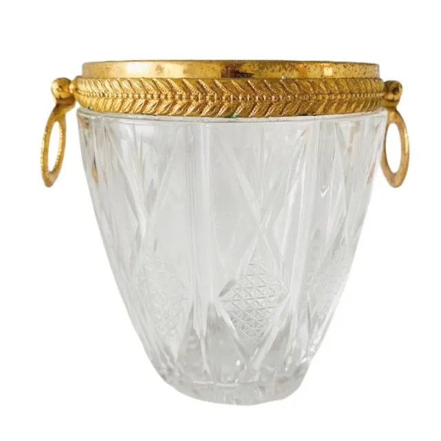 Mid-century Franse IJsemmer kristal verguld 1950’s