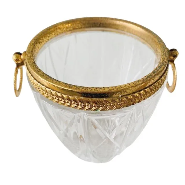 Mid-century Franse IJsemmer kristal verguld 1950’s - Afbeelding 4