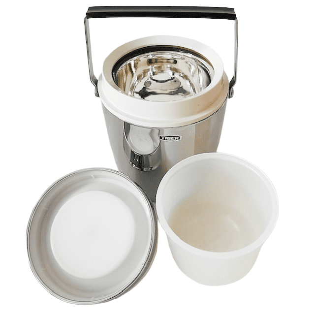 Vintage Tiger verchroomde geïsoleerde ijsemmer chroom zilver 1960’s - Afbeelding 5