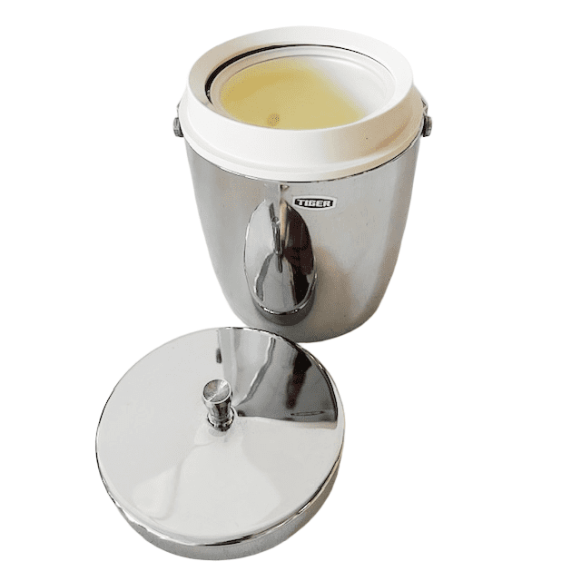 Vintage Tiger verchroomde geïsoleerde ijsemmer chroom zilver 1960’s - Afbeelding 6