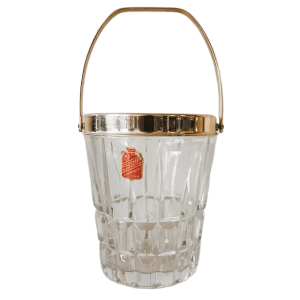 Mid-century Fisher Bleikristall IJsemmer kristal verguld vintage 1950’s