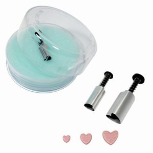 PME Mini Heart Shape Plunger cutter set/3
